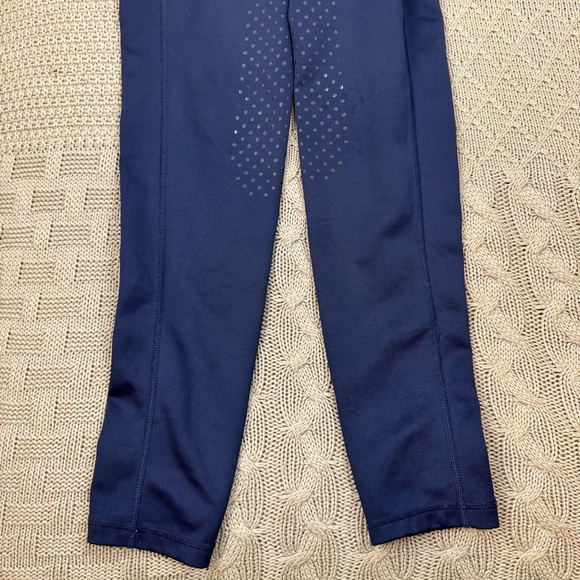 Piper by SmartPak Full Seat Heavy Weight Equestrian Winter Tights navy blue XS - Picture 4 of 11